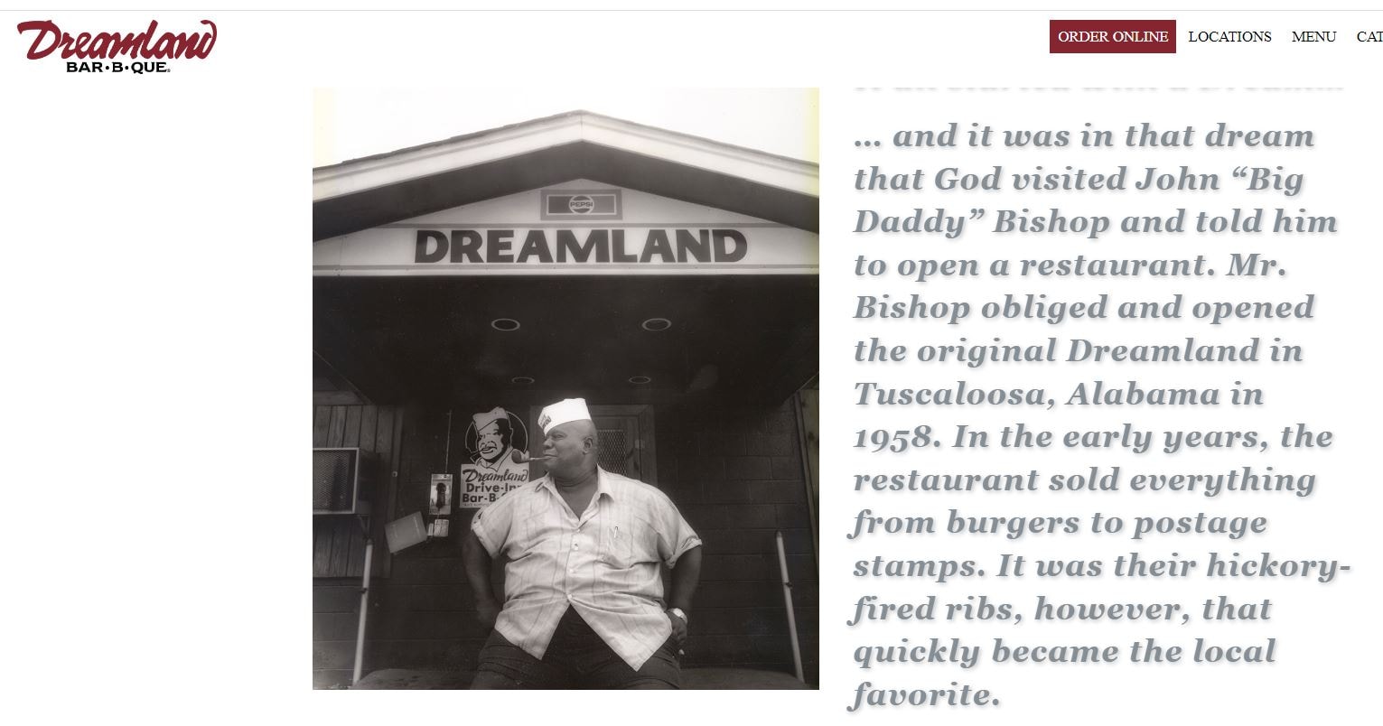Big Daddy's Dreamland Bar-B-Que, a Southern BBQ institution